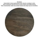 24 Inch Side End Table, Round Drum Shape, Handcrafted Distressed Gray Mango Wood The Urban Port