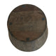 24 Inch Side End Table, Round Drum Shape, Handcrafted Distressed Gray Mango Wood The Urban Port