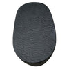 Josi 36 Inch Oval Drum Coffee Table, Hammered Design, Matte Black Metal By The Urban Port