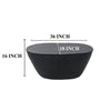 Josi 36 Inch Oval Drum Coffee Table, Hammered Design, Matte Black Metal By The Urban Port