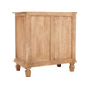 30 Inch Nightstand Table, Rattan Cabinet Doors and Drawer Fronts, Sandblasted Brown Mango Wood By The Urban Port