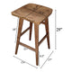 Tisa 29 Inch Backless Barstool Handcrafted Saddle Seat in Natural Brown Acacia Wood By The Urban Port UPT-314299
