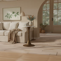 Antique Brass and White