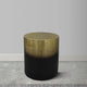 Dyan 20 Inch Side End Table Round Drum Shape Black Gold Antique Brass Ombre By The Urban Port UPT-315643