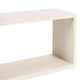 Keli 52 Inch Sofa Console Table Mango Wood Handcrafted Open Frame Rustic Washed White The Urban Port UPT-315989