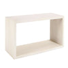 Keli 52 Inch Sofa Console Table Mango Wood Handcrafted Open Frame Rustic Washed White The Urban Port UPT-315989