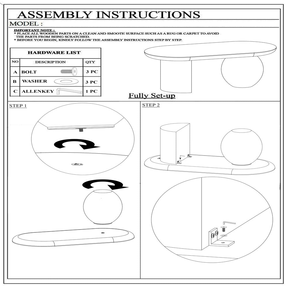 Uri 38 Inch Oval Coffee Table, Mango Wood Full and Half Spherical Leg, Sandblasted Black The Urban Port
