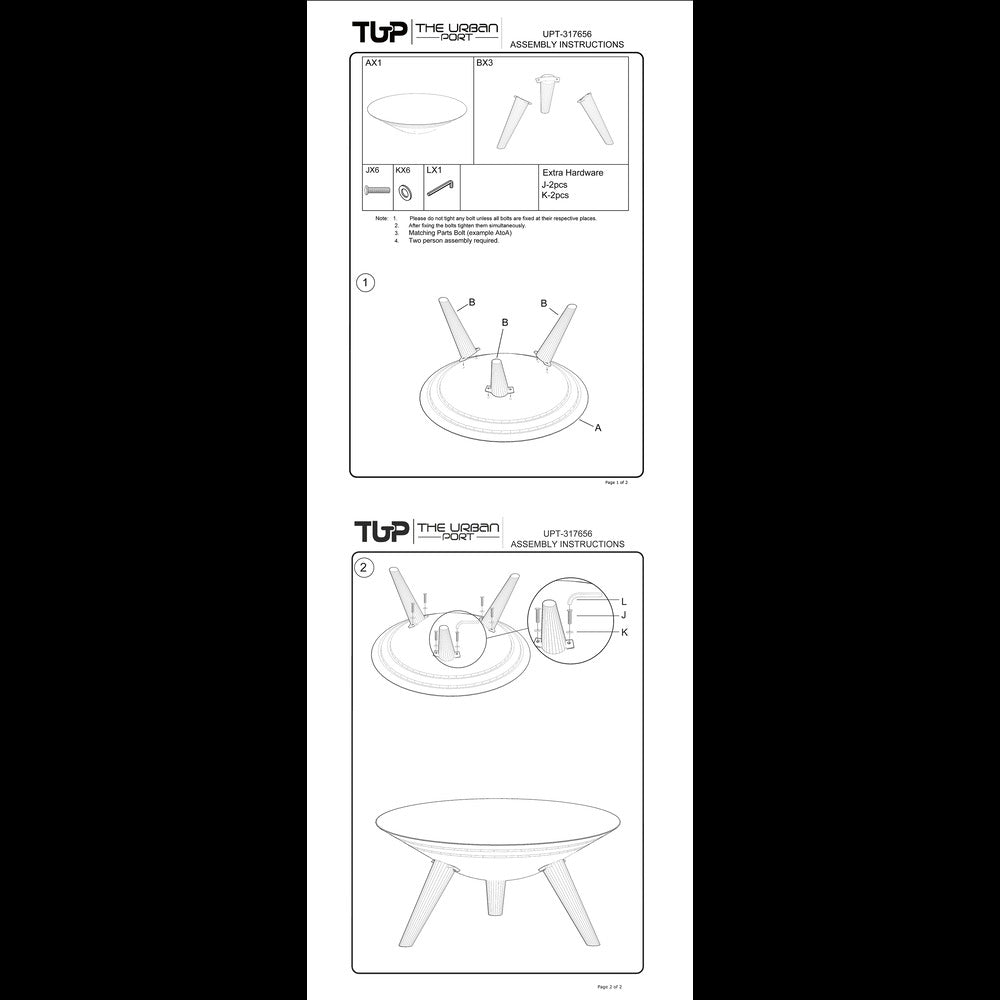 Venus 28 Inch Coffee Table with 3 Tapered Splayed Legs Gray Mango Wood by The Urban Port UPT-317656