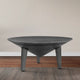 Venus 28 Inch Coffee Table with 3 Tapered Splayed Legs Gray Mango Wood by The Urban Port UPT-317656
