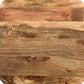 Arthur 36 Inch Farmhouse Style Handcrafted Mango Wood Coffee Table, Round Drum Shape, Sandblasted Black - The Urban Port
