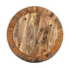 Arthur Mango Wood Coffee Table In Round Shape Dark Brown The Urban Port UPT-32180