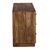 Tao 6 Drawers Dresser, Mango Wood, Walnut Finish, 60" By The Urban Port
