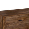 Tao 6 Drawers Dresser, Mango Wood, Walnut Finish, 60" By The Urban Port