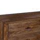 Tao 6 Drawers Dresser, Mango Wood, Walnut Finish, 60" By The Urban Port