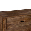Tao 6 Drawers Dresser, Mango Wood, Walnut Finish, 60" By The Urban Port