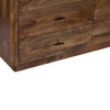 Tao 6 Drawers Dresser, Mango Wood, Walnut Finish, 60" By The Urban Port