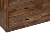 Tao 6 Drawers Dresser Mango Wood Walnut Finish 60’’ By The Urban Port UPT-326509