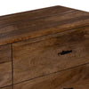 Tao 6 Drawers Dresser, Mango Wood, Walnut Finish, 60" By The Urban Port