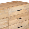 Geti Dresser 9 Drawers 84 Inch Wide Handcrafted Natural Oak White Mango Wood By The Urban Port
