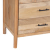 Geti Dresser 9 Drawers 84 Inch Wide Handcrafted Natural Oak White Mango Wood By The Urban Port