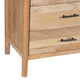 Geti Dresser 9 Drawers 84 Inch Wide Handcrafted Natural Oak White Mango Wood By The Urban Port