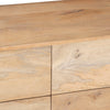 Geti Dresser 9 Drawers 84 Inch Wide Handcrafted Natural Oak White Mango Wood By The Urban Port