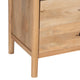 Geti 6 Drawers 66 Inch Wide Dresser Handcrafted Natural Oak White Mango Wood Black Handles By The Urban Port