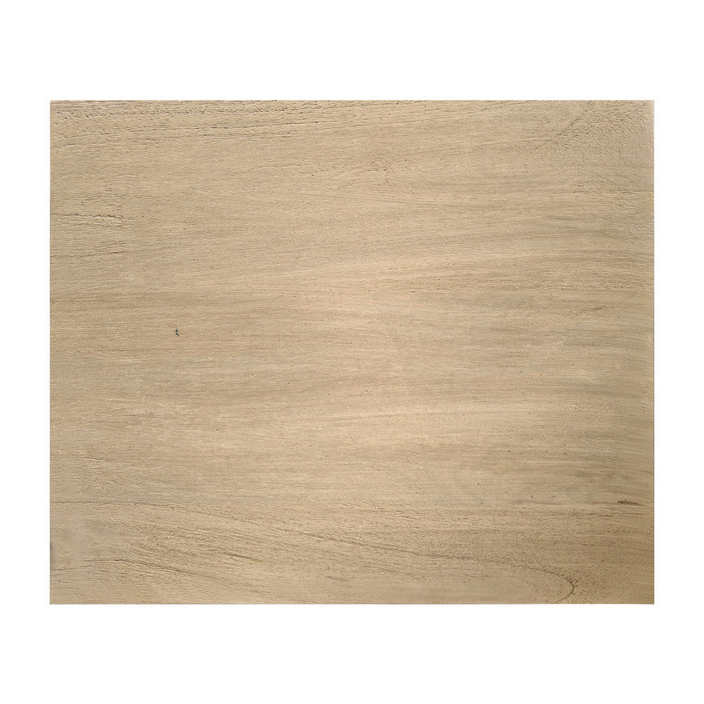 Nali Bedside Nightstand Table 2 Drawers Sandblasted Washed Ash White Mango Wood Brass Knobs By The Urban Port