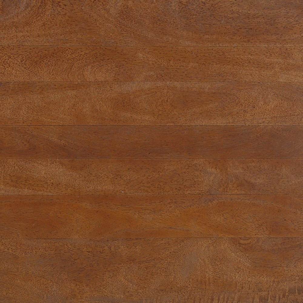 Leeds Coffee Table | 38’’ Handmade Walnut Brown Mango Wood Oval Top | Round Ball and Cone Base By The Urban Port UPT-326715