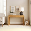 Arlow Console Table | 43" Wide Top | Handcrafted Natural Brown Acacia Wood | Dual Drawer Storage By The Urban Port