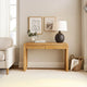 Arlow Console Table | 43" Wide Top | Handcrafted Natural Brown Acacia Wood | Dual Drawer Storage By The Urban Port