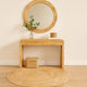Arlow Console Table | 43" Wide Top | Handcrafted Natural Brown Acacia Wood | Dual Drawer Storage By The Urban Port