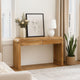 Arlow Console Table | 43" Wide Top | Handcrafted Natural Brown Acacia Wood | Dual Drawer Storage By The Urban Port