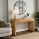 Arlow Console Table | 43" Wide Top | Handcrafted Natural Brown Acacia Wood | Dual Drawer Storage By The Urban Port