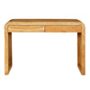 Arlow Console Table | 43" Wide Top | Handcrafted Natural Brown Acacia Wood | Dual Drawer Storage By The Urban Port