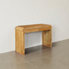 Arlow Console Table | 43" Wide Top | Handcrafted Natural Brown Acacia Wood | Dual Drawer Storage By The Urban Port