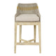 Avira 30 Inch Barstool Chair | Handcrafted Mango Wood | Cotton Rope Weaving | Beige Cushion By The Urban Port UPT-327534