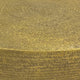Antique Brass Coffee Table 36 Inch Round Bowl Base with Hand Etched Texture By The Urban Port UPT-327663