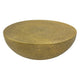 Antique Brass Coffee Table 36 Inch Round Bowl Base with Hand Etched Texture By The Urban Port UPT-327663