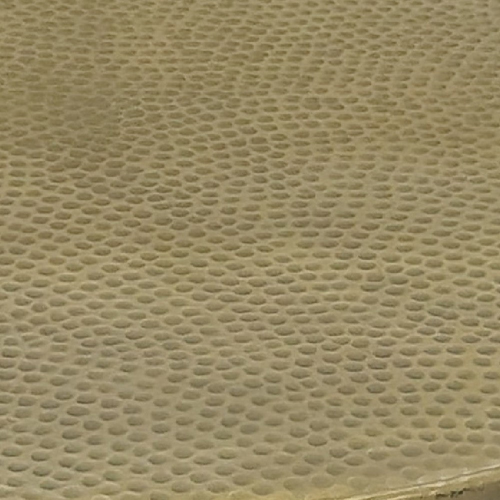 Arden Coffee Table | Round Hammered Metal Top | Mango Wood Base| Antique Brass By The Urban Port