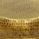 Kvira 21’’ Round Drum Side End Table | Artisan Hammered Embossed Texture | Antique Gold Brass Finish By The Urban Port UPT-327665