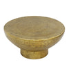 Orion Coffee Table | 32 Inch Round Martini Glass Shape |Hammered Antique Brass Finish By The Urban Port UPT-327667