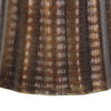 Liora 19" Round Side End Table | Handcrafted Bronze-Finish Aluminum | Textured Drape Design By The Urban Port