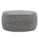 Eve 32’’ Coffee Table | Silver Metallic Beads Studded Pattern | Nickel Coated Iron Frame By The Urban Port