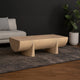 Wilhelm Coffee Table | 48" Log Design | Natural Mango Wood Hand Crafted By The Urban Port