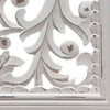 Ozy Carved Wall Art Panel Set of 2, Handcrafted Distressed White Mango Wood, 50 Inch Tall By The Urban Port