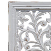 Ozy Carved Wall Art Panel Set of 2 Handcrafted Distressed White Mango Wood 50 Inch Tall By The Urban Port UPT-330432