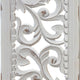 Ozy Carved Wall Art Panel Set of 2 Handcrafted Distressed White Mango Wood 50 Inch Tall By The Urban Port UPT-330432