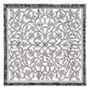 Ozy Carved Mango Wood Wall Decor| 36 Inch Square I Handcrafted Distressed Black & White By The Urban Port UPT-330434