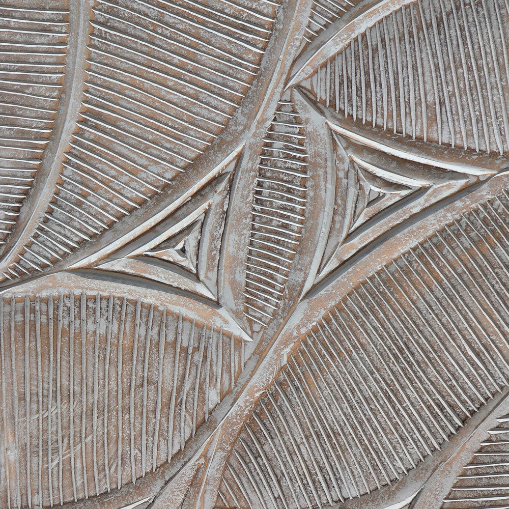 2pc Ocean Wave Wood Wall Art Panels | 16x48 Inch Abstract and Wave Pattern Decor| Gray By The Urban Port UPT-330435